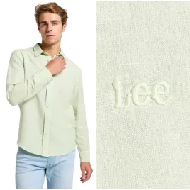 lee-patch-shirt-soft-sage-lniana-zielona-pastelowa-koszula-male-logo-l