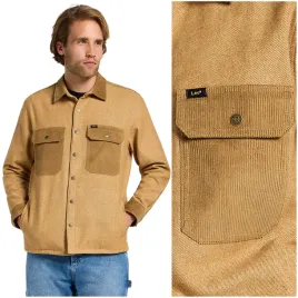 lee-mixed-fabric-shirt-glazed-ginger-gruba-bawelniana-koszula-katana-s