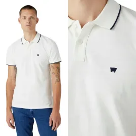 wrangler-polo-shirt-worn-white-biala-bawelniana-polowka-male-logo-l