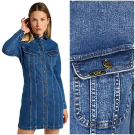 lee-foreverfit-rider-dress-clean-riley-taliowana-sukienka-jeansowa-l