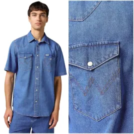 wrangler-western-shirt-mid-wash-koszula-jeansowa-meska-krotki-rekaw-m