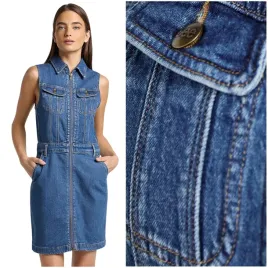 lee-unionall-dress-waterfall-taliowana-sukienka-jeansowa-bez-rekawow-m