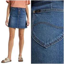 lee-button-fly-a-line-skirt-used-alton-trapezowa-spodnica-jeansowa-w25