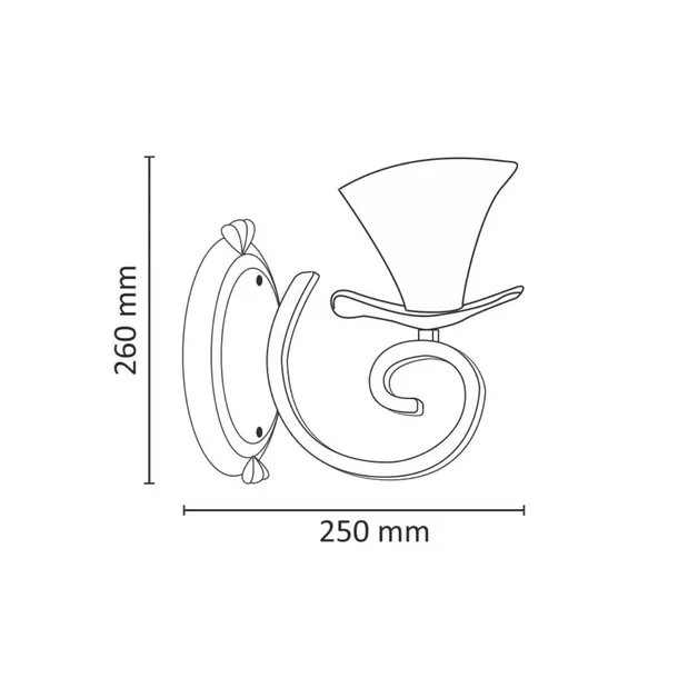sanico-gloria-e14-kinkiet-scienny