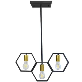 sanico-polux-lampa-wiszaca-loft-honey-3xe27-czarno-zlota-312549