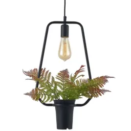 sanico-soren-1xe27-lampa-wiszaca-trapez-z-kwiatkiem-czarna