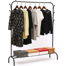 wieszak-na-ubrania-buty-stojacy-pojedynczy-metalowy-stojak-wieszaki-czarny