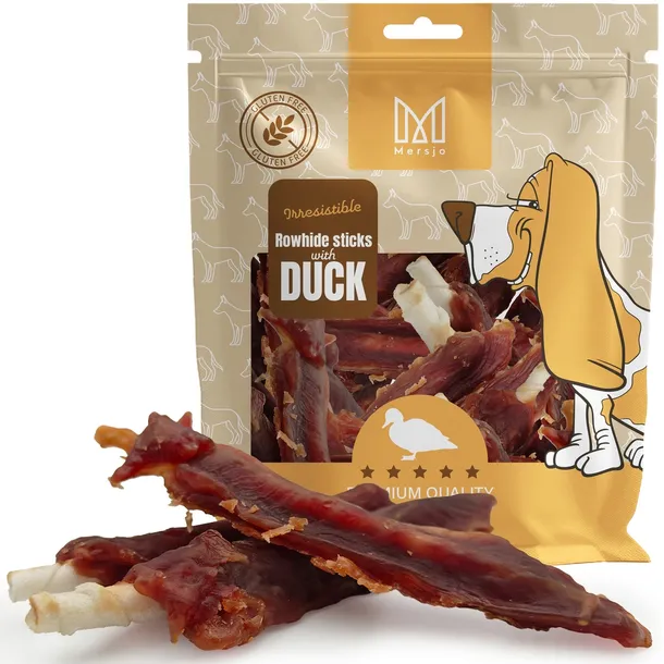 MERSJO pałeczki z filetem z piersi kaczki 500g - naturalny przysmak dla psa