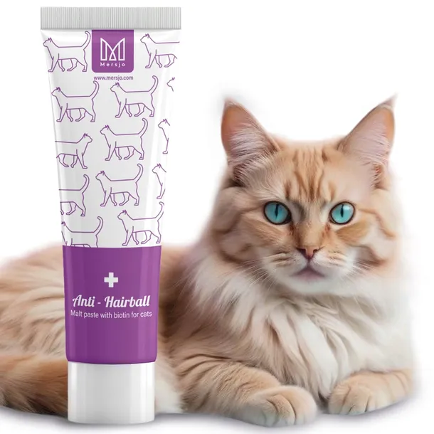 Pasta odkłaczająca dla kota Z BIOTYNĄ suplement diety Anti-Hairball 100g