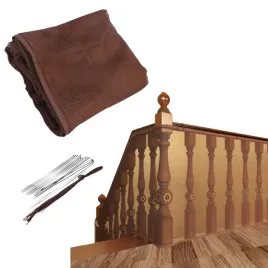 siatka-ochronna-na-balkon-schody-balustrade-3m-brazowa