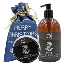 zestaw-swiateczny-qure-szampon-do-wlosow-mietowe-mydlo-do-golenia-worek