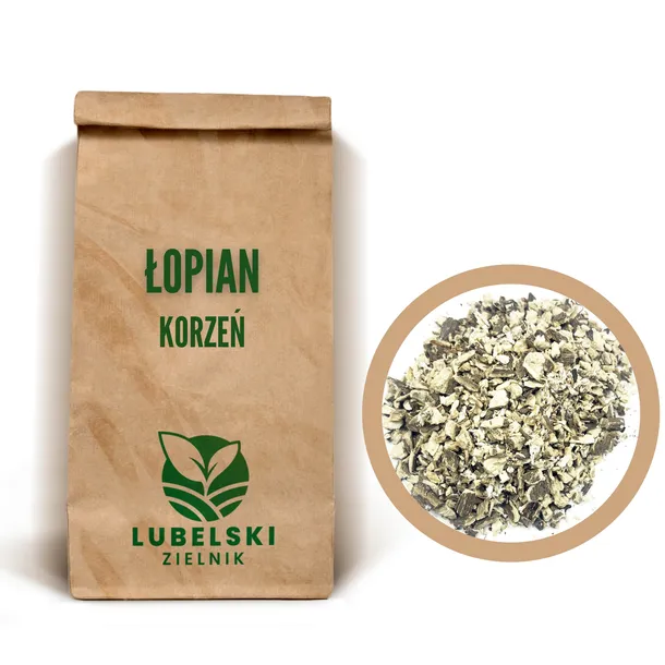 ŁOPIAN KORZEŃ CIĘTY 500 G - LUBELSKI ZIELNIK