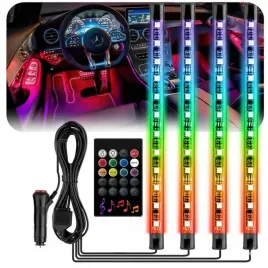 tasma-led-do-samochodu-z-pilotem-oswietlenie-auta-rgb-5050-do-wnetrza-usb