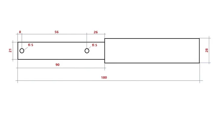sworzen-bolec-zaczep-prosty-l180-stan-nowy
