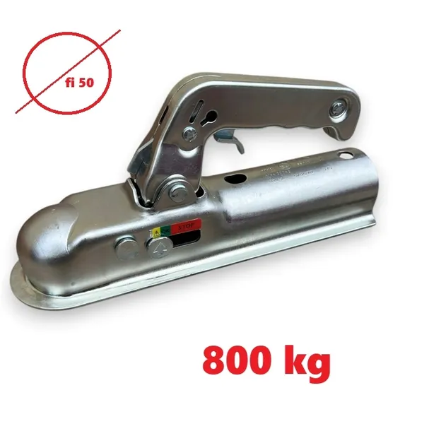 Zaczep na hak 800 kg DMC - rura fi 50 - homologacja - Ol-Mot
