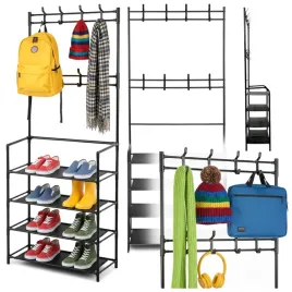 wieszak-na-ubrania-buty-stojacy-do-przedpokoju-z-polkami-czarny-garderoba