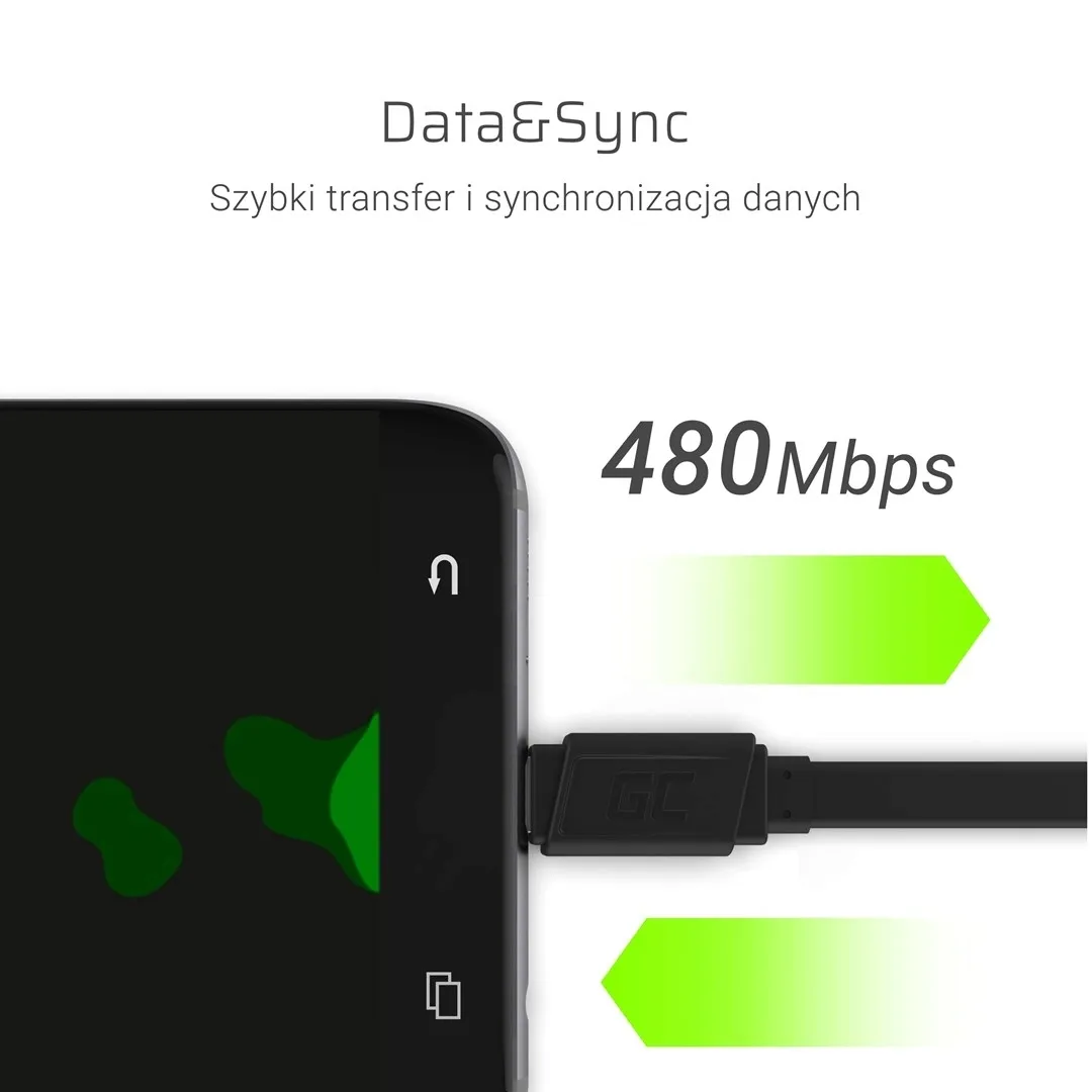 green-cell-kabel-usb-usb-c-25cm-quick-charge-3-0