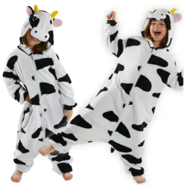 pizama-dziecieca-jednoczesciowa-ciepla-krowa-prezent-stroj-kigurumi-98-104