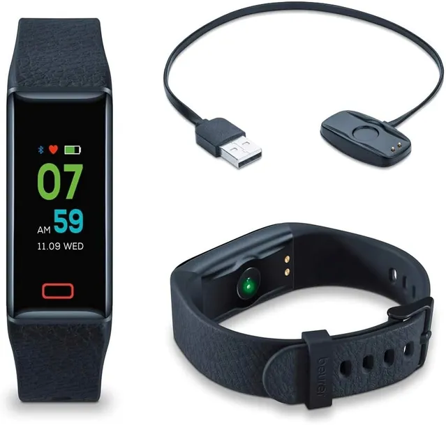 smartband-beurer-as-98-czarny-material-paska-guma