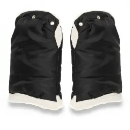 mufka-rekawiczki-futerko-czarne-do-wozka-dzieciecego-sanek-ocieplane-zime