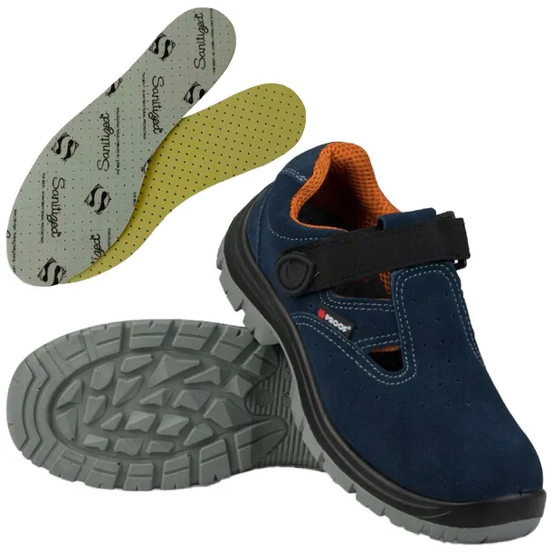 BUTY MĘSKIE SANDAŁY ROBOCZE OBUWIE OCHRONNE BHP PROOF S1 rozm. 48 + WKŁADKA