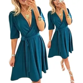 sukienka-w-kolorze-morskim-kopertowa-morska-na-wesele-elegancka-midi