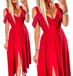 sukienka-dluga-na-wesele-elegancka-czerwona-gladka-maxi-z-rozcieciem