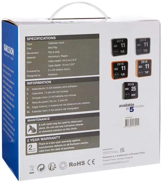 zegar-scienny-karlsson-25cm-marka-karlsson