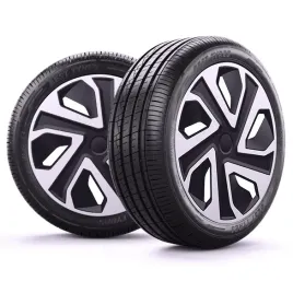 Zdjęcie produktu KOŁPAKI 14 cali srebrno czarne x4 szt. UNIWERSALNE do FORD RENAULT VW OPEL