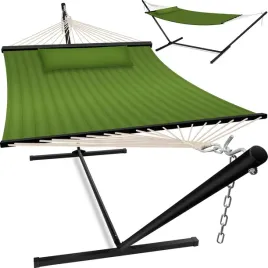 hamak-hill-2-osobowy-kasser-360-cm-x-120-cm-x-115-cm-zielony