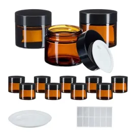 sloik-na-krem-brazowy-relaxdays-60-ml-zestaw-12-sztuk