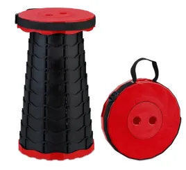 teleskopowy-stolek-kempingowy-relaxdays-czarno-czerwony-445-x-25-cm
