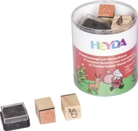 heyda-swiateczny-zestaw-drewnianych-stempli-znaczkow-dla-dzieci-15-sztuk