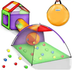 namiot-dla-dzieci-z-tunelem-pop-up-200-pilek-kolorowych-kiduku