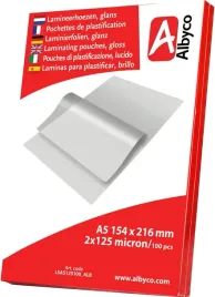 albyco-folia-laminacyjna-do-laminowania-a5-blyszczaca-2x125-mic-100-szt