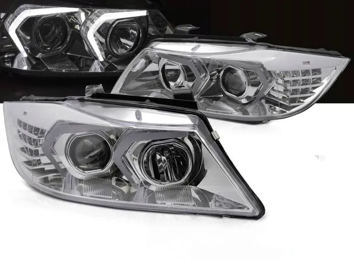 lampy-przednie-bmw-e90-e91-05-08-chrome-led-regulacja-wysokosci-elektryczna