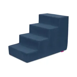 schodki-dla-malego-pieska-4-stopnie-nubuk-granatowy