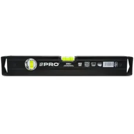 poziomica-pro800-malowana-z-frezem-jednostronnym-czarna-40-cm