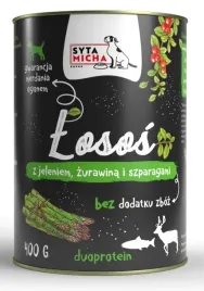 syta-micha-losos-z-jeleniem-zurawina-szparagi-mokra-karma-dla-psa-400g
