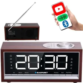 radiobudzik-blaupunkt-cr60bt-fm-pll-bluetooth-zegar-alarm-drewno-bass-refle