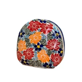 serwetnik-wysoki-kwiaty-ceramika-boleslawiec