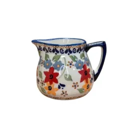 dzbanek-czerwone-kwiaty-unikat-ceramika-boleslawiec