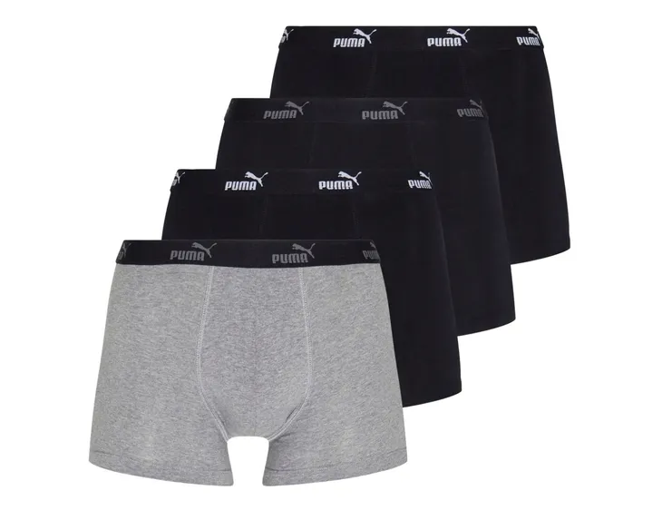 Y8117 Puma everyday Majtki Bokserki męskie Puma Solid Boxer 4-Pack 4pary M