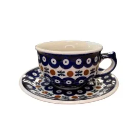 filizanka-duza-z-talerzykiem-ceramika-boleslawiec