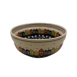 miska-domki-22-cm-domki-ceramika-boleslawiec