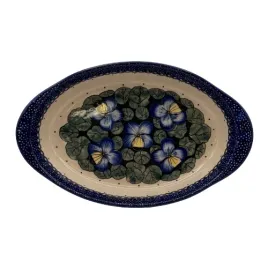 polmmisek-owalny-niebieskie-kwiaty-boleslawiec