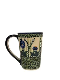 kubek-delta-niebieskie-kwiaty-boleslawiec-260-ml