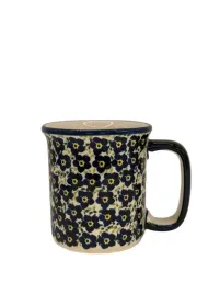 kubek-niebieskie-kwiatki-boleslawiec-300-ml