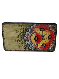 polmisek-duzy-maki-zolto-czerwone-boleslawiec