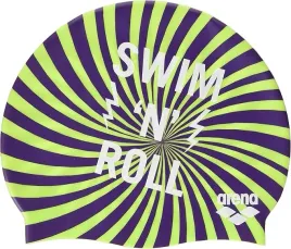 y8870-arena-print-junior-silikonowy-czepek-plywacki